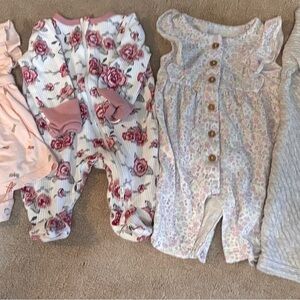 Floral Baby Onesie Set